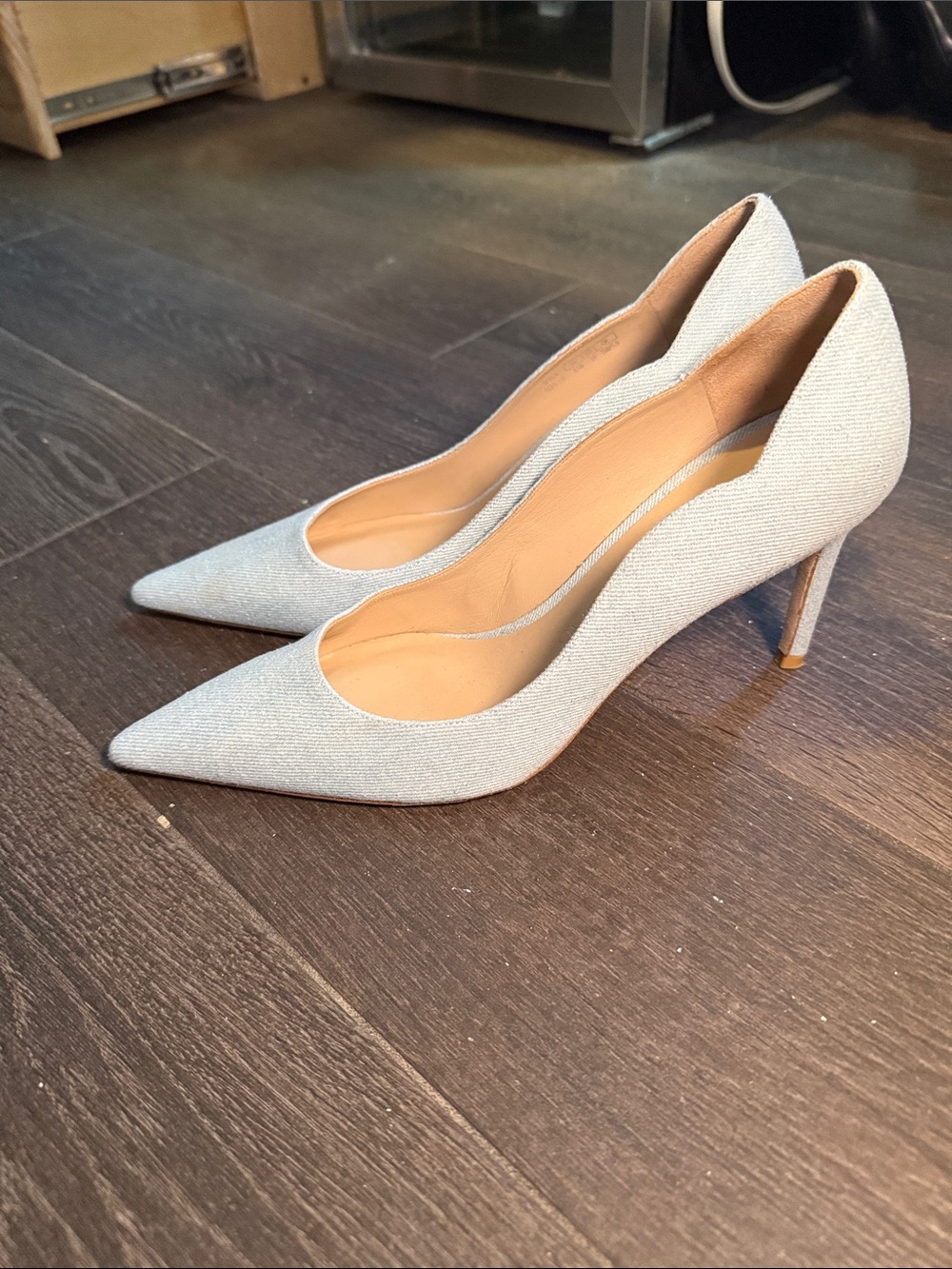 Stuart Weitzman Denim Heels
